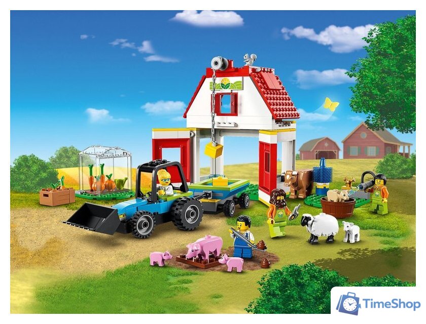 Конструктор LEGO City 60346 Ферма и амбар с животными - Изображение №3 — Интернет-магазин Time-Shop