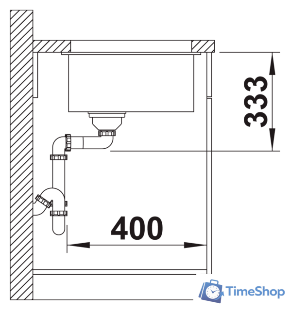 Кухонная мойка Blanco Rotan 500-U 523076 (белый) - Изображение №5 — Интернет-магазин Time-Shop