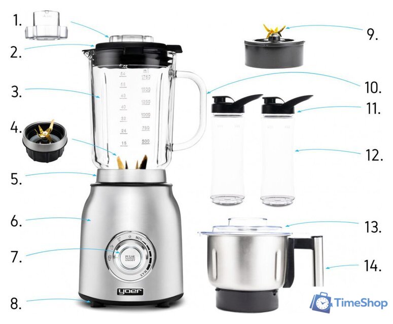 Стационарный блендер Yoer JB03S - Изображение №1 — Интернет-магазин Time-Shop