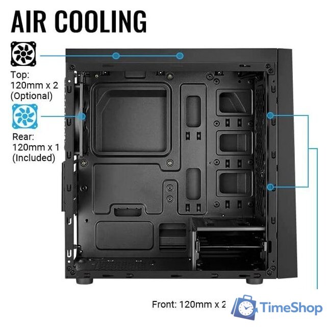 Корпус AeroCool Bolt Mini-A-BK-v1 - Изображение №12 — Интернет-магазин Time-Shop