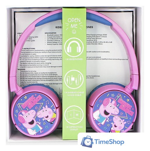 Наушники OTL Technologies Peppa Pig Kids Wireless PP0982 - Изображение №11 — Интернет-магазин Time-Shop