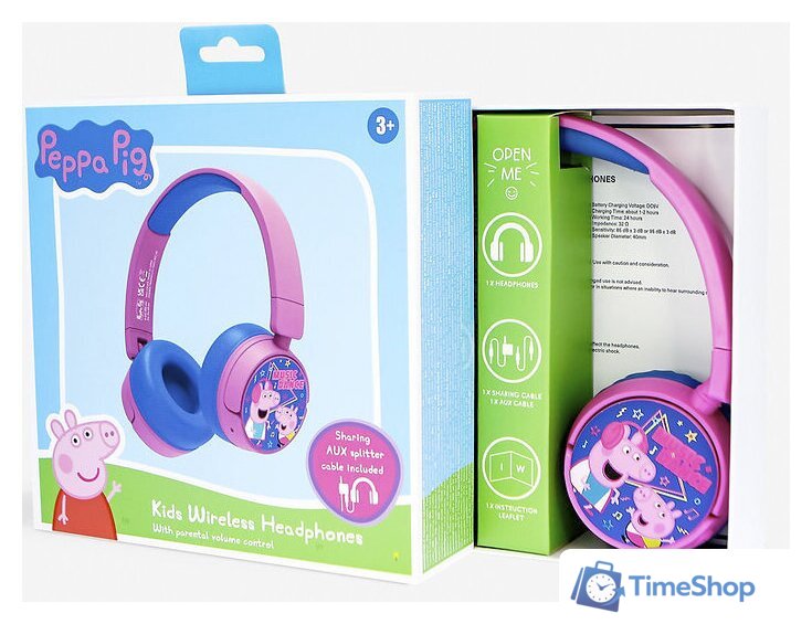 Наушники OTL Technologies Peppa Pig Kids Wireless PP0982 - Изображение №9 — Интернет-магазин Time-Shop