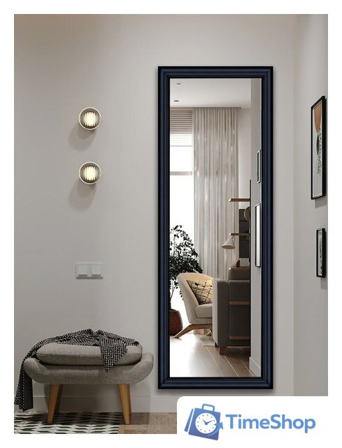 Зеркало Декарт Настенное в раме 8Л3698 (черный) - Изображение №3 — Интернет-магазин Time-Shop