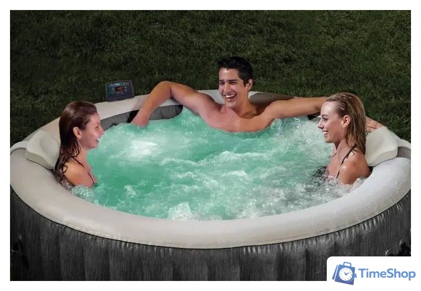 Надувной бассейн Intex Bubble Massage Deluxe 28442 (216x71) с джакузи - Изображение №7 — Интернет-магазин Time-Shop