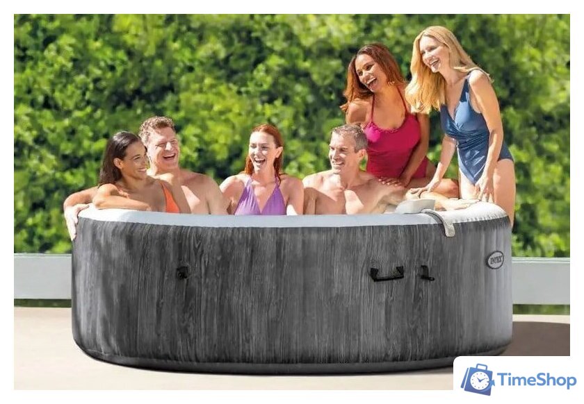 Надувной бассейн Intex Bubble Massage Deluxe 28442 (216x71) с джакузи - Изображение №6 — Интернет-магазин Time-Shop