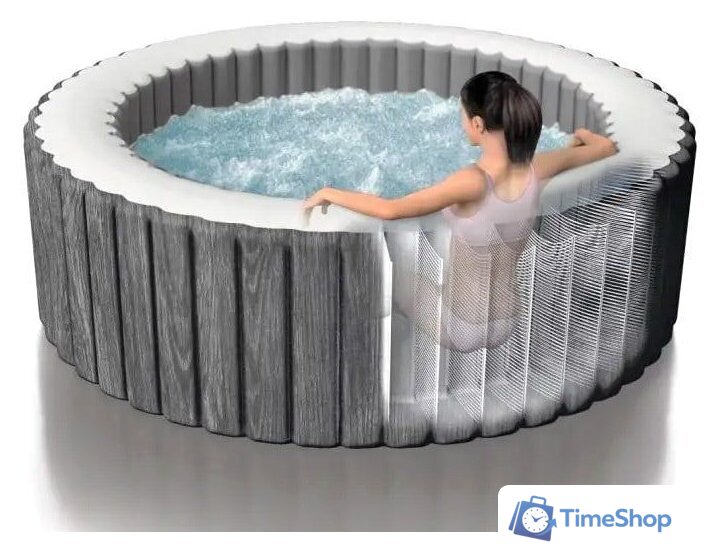 Надувной бассейн Intex Bubble Massage Deluxe 28442 (216x71) с джакузи - Изображение №2 — Интернет-магазин Time-Shop