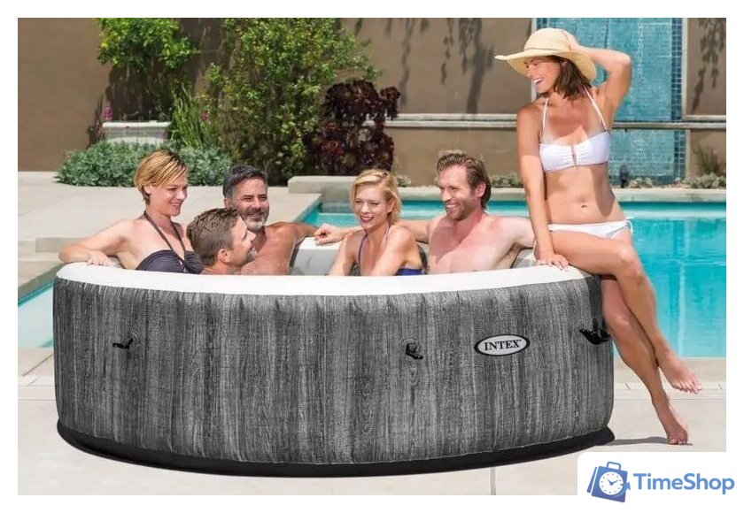 Надувной бассейн Intex Bubble Massage Deluxe 28442 (216x71) с джакузи - Изображение №5 — Интернет-магазин Time-Shop