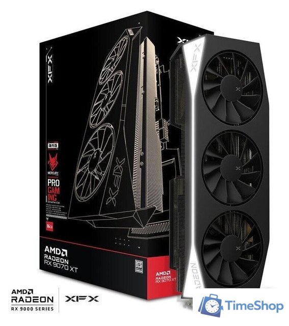 Видеокарта XFX Mercury AMD Radeon RX 9070 XT Gaming Edition RX-97TMERCB9 - Изображение №5 — Интернет-магазин Time-Shop