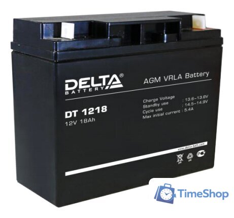 Аккумулятор для ИБП Delta DT 1218 (12В/18 А·ч) - Изображение №1 — Интернет-магазин Time-Shop