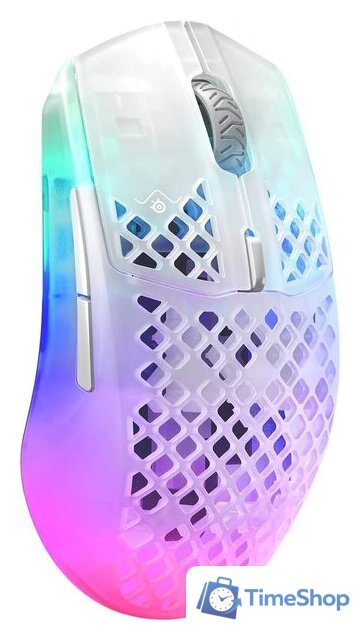 Игровая мышь SteelSeries Aerox 3 Wireless 2022 Edition Ghost - Изображение №2 — Интернет-магазин Time-Shop