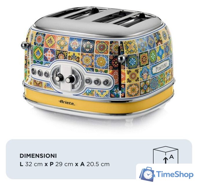 Тостер Ariete Vintage 0156/0P - Изображение №4 — Интернет-магазин Time-Shop
