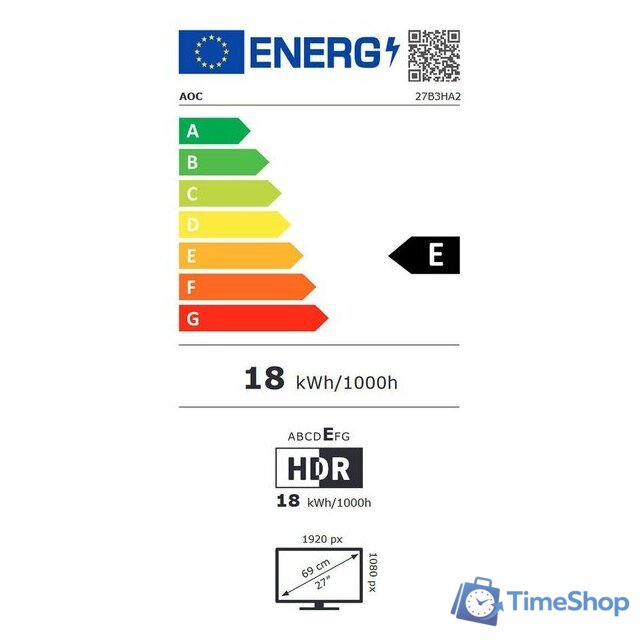 Монитор AOC 27B3HA2 - Изображение №6 — Интернет-магазин Time-Shop