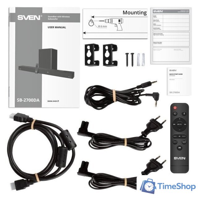 Саундбар SVEN SB-2700DA - Изображение №11 — Интернет-магазин Time-Shop