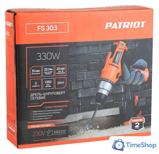 Дрель-шуруповерт Patriot FS 303 120301303 - Изображение №9 — Интернет-магазин Time-Shop