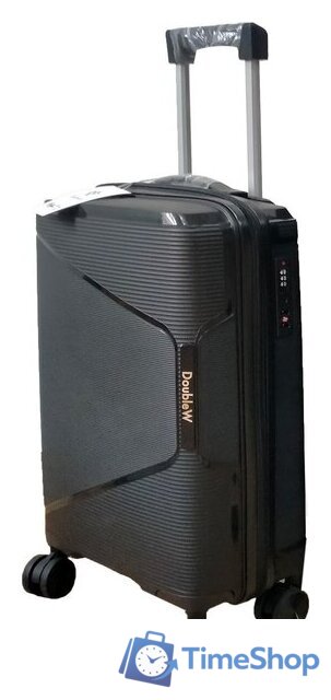 Чемодан-спиннер DoubleW 088 (S, черный) - Изображение №1 — Интернет-магазин Time-Shop