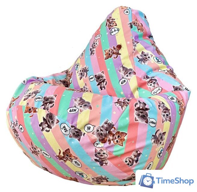 Кресло-мешок Flagman Груша Макси XXL Г2.5-342 (Kit-Cat) - Изображение №1 — Интернет-магазин Time-Shop