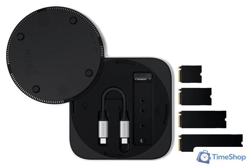 Бокс для накопителей M.2 Satechi USB4 Slim NVMe SSD Enclosure ST-EU4SNSS - Изображение №3 — Интернет-магазин Time-Shop