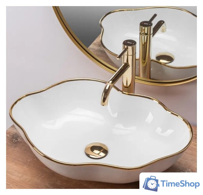 Умывальник Rea Pearl U0696 - Изображение №4 — Интернет-магазин Time-Shop