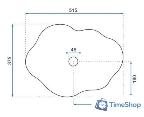 Умывальник Rea Pearl U0696 - Изображение №5 — Интернет-магазин Time-Shop
