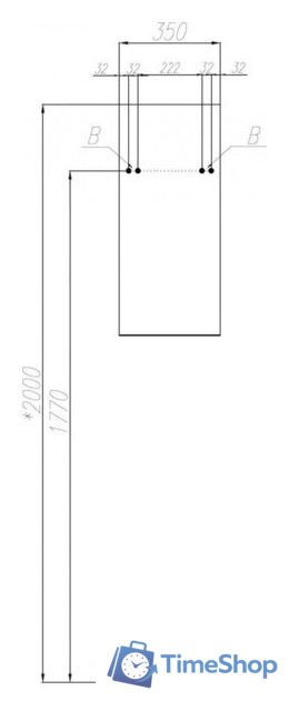  Акватон Шкаф-полупенал для ванной Амели 1A268403AEE20 - Изображение №3 — Интернет-магазин Time-Shop