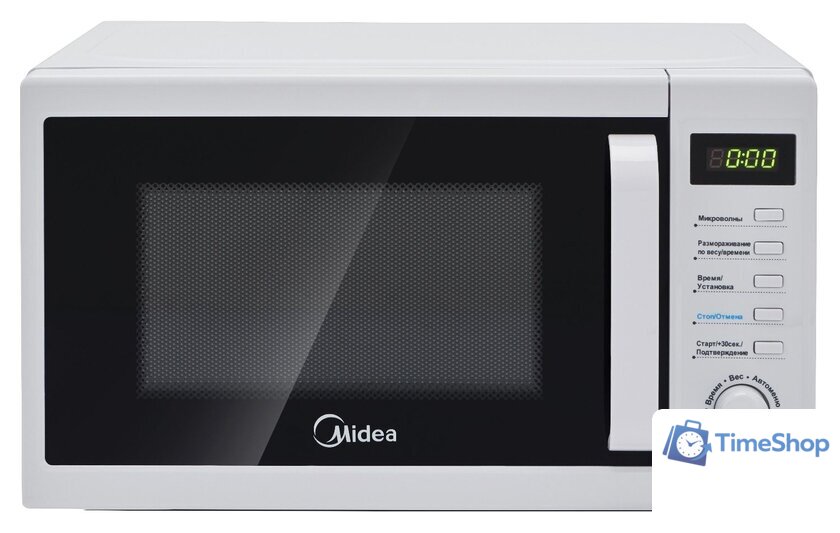 Микроволновая печь Midea AM820CUK-W - Изображение №1 — Интернет-магазин Time-Shop