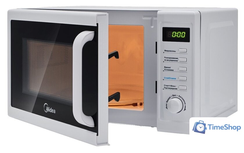 Микроволновая печь Midea AM820CUK-W - Изображение №3 — Интернет-магазин Time-Shop