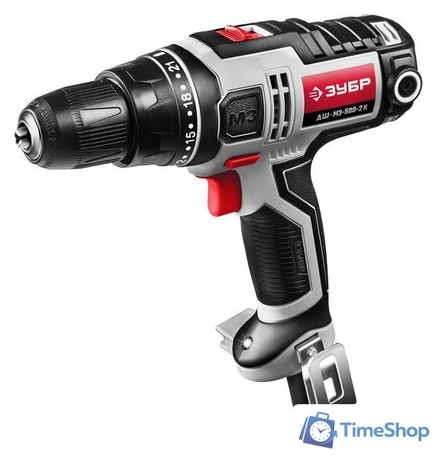 Дрель-шуруповерт Зубр ДШ-М3-500-2 (без кейса) - Изображение №1 — Интернет-магазин Time-Shop