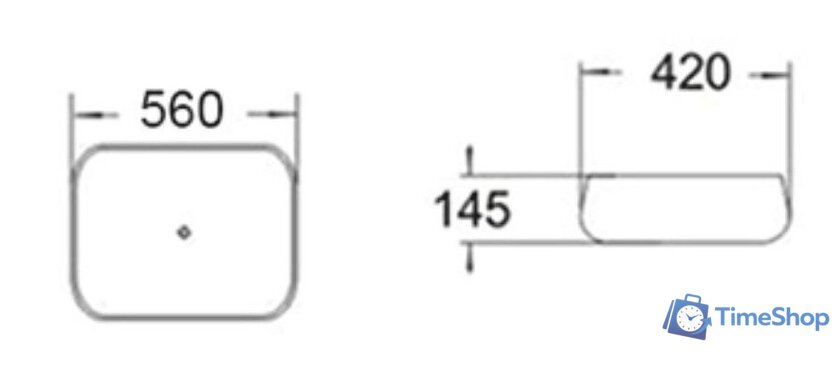 Умывальник SantiLine SL-1045 - Изображение №2 — Интернет-магазин Time-Shop