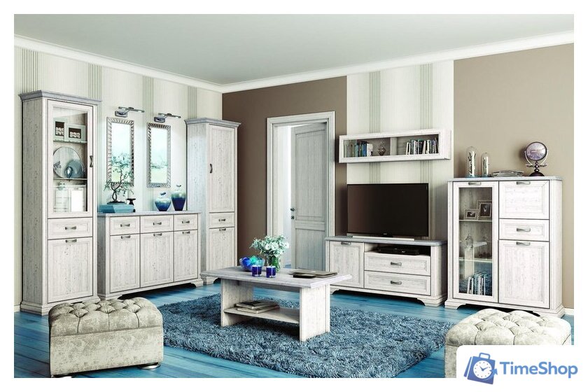 Тумба Anrex Monako RTV 1D2SN (сосна винтаж/дуб анкона) - Изображение №3 — Интернет-магазин Time-Shop