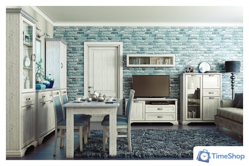 Тумба Anrex Monako RTV 1D2SN (сосна винтаж/дуб анкона) - Изображение №2 — Интернет-магазин Time-Shop