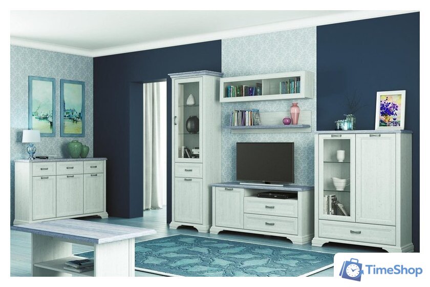 Тумба Anrex Monako RTV 1D2SN (сосна винтаж/дуб анкона) - Изображение №4 — Интернет-магазин Time-Shop