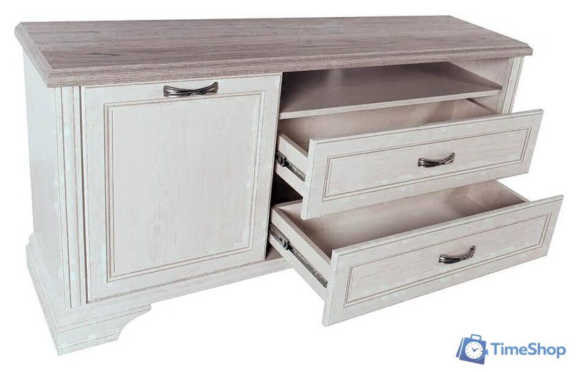 Тумба Anrex Monako RTV 1D2SN (сосна винтаж/дуб анкона) - Изображение №6 — Интернет-магазин Time-Shop