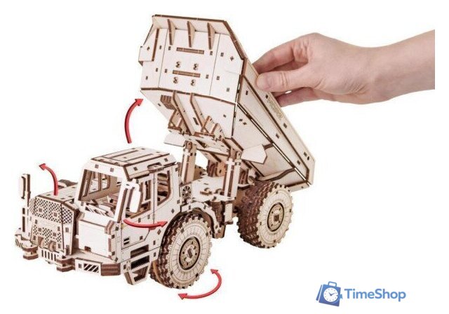 Сборная модель Eco-Wood-Art Самосвал-землевоз МоАЗ-75053 - Изображение №9 — Интернет-магазин Time-Shop