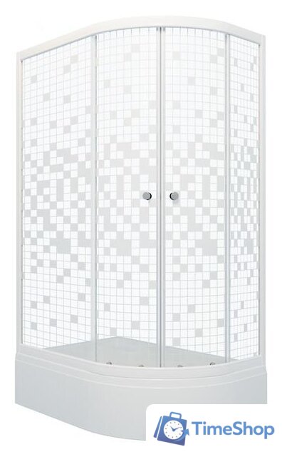 Душевой уголок Triton Коралл В1 120x80 L (мозаика) - Изображение №1 — Интернет-магазин Time-Shop