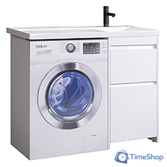  Belux Тумба под умывальник Ока Н 44-02 (1, белый глянец) - Изображение №1 — Интернет-магазин Time-Shop