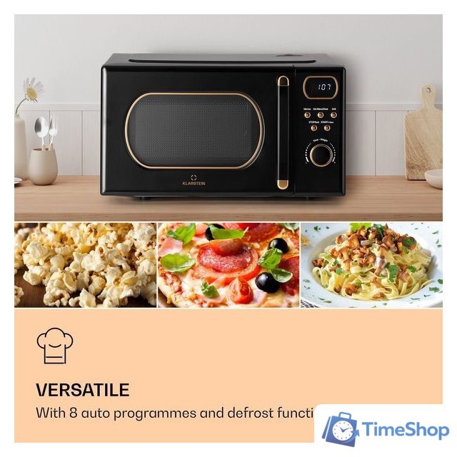 Микроволновая печь Klarstein Julieta (черный) - Изображение №3 — Интернет-магазин Time-Shop