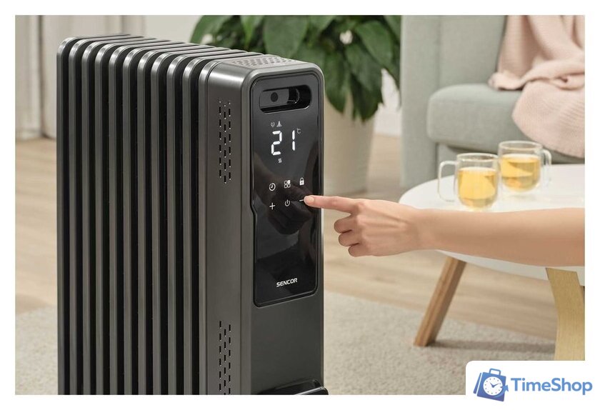 Масляный радиатор Sencor SOH 8211GY - Изображение №9 — Интернет-магазин Time-Shop