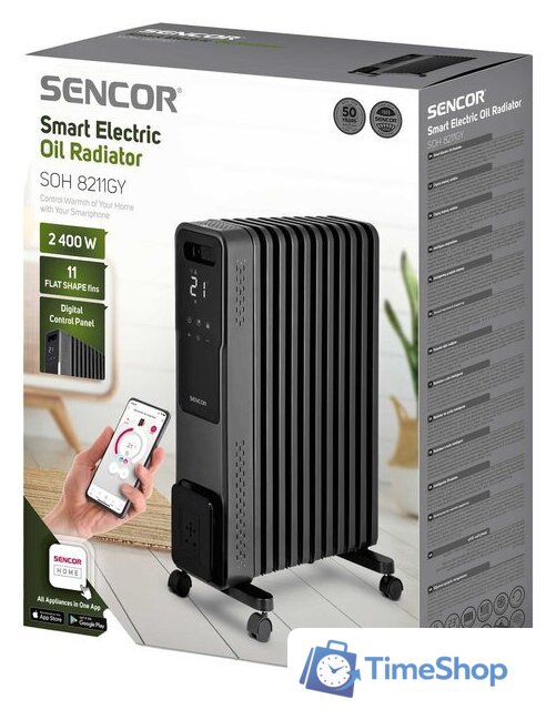 Масляный радиатор Sencor SOH 8211GY - Изображение №14 — Интернет-магазин Time-Shop