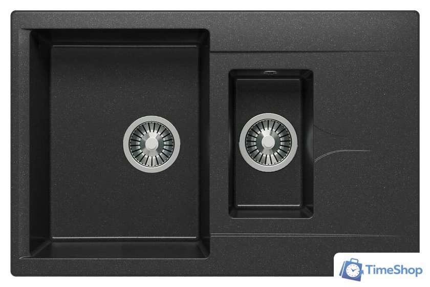 Кухонная мойка Polygran Brig-770 (черный 16) - Изображение №1 — Интернет-магазин Time-Shop