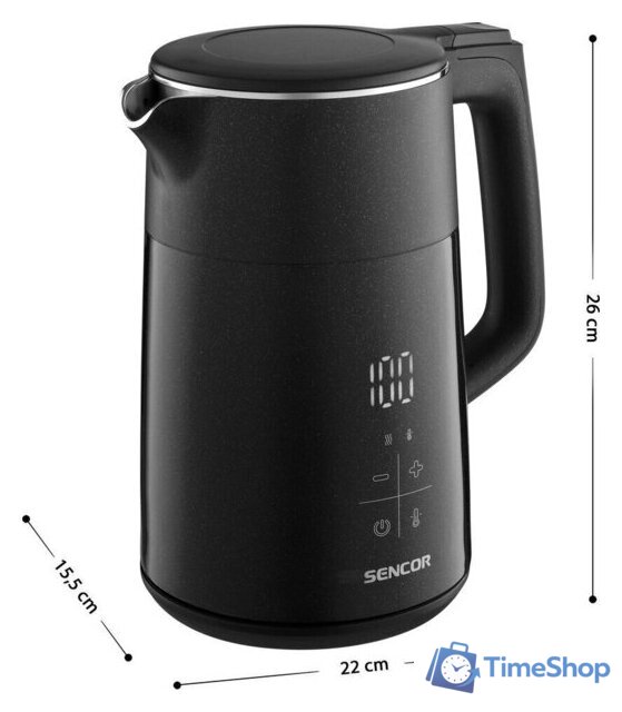 Электрический чайник Sencor SWK 0610BK - Изображение №3 — Интернет-магазин Time-Shop