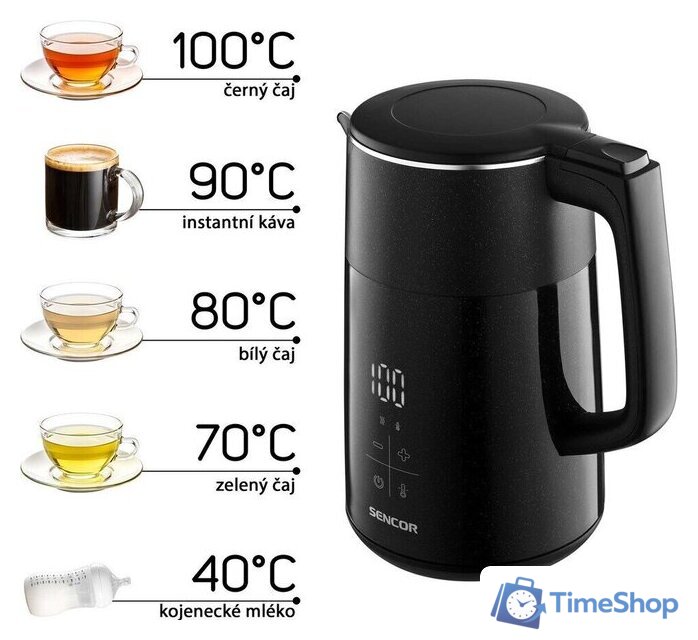 Электрический чайник Sencor SWK 0610BK - Изображение №5 — Интернет-магазин Time-Shop