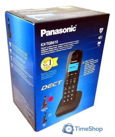 Радиотелефон Panasonic KX-TGB610RUR - Изображение №9 — Интернет-магазин Time-Shop