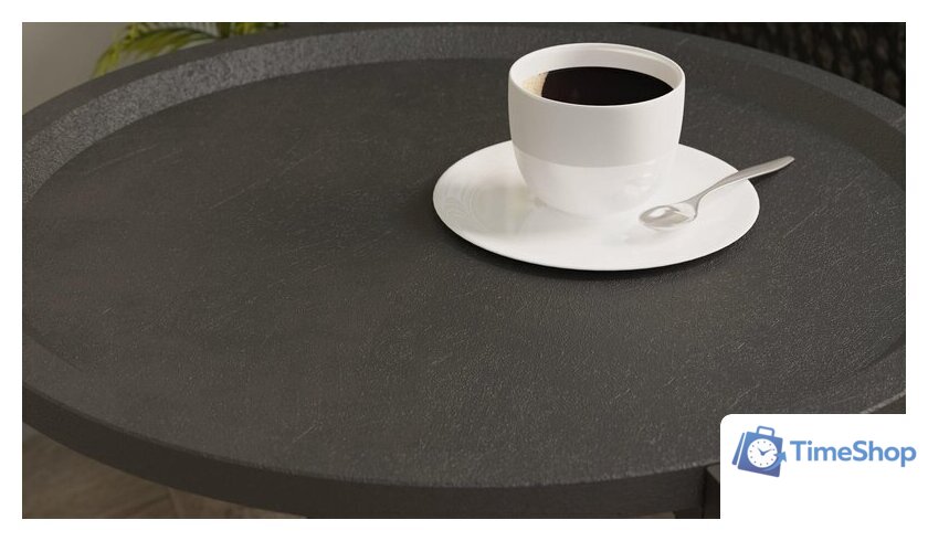 Журнальный столик Калифорния мебель Бьерн (черный лофт/черный) - Изображение №3 — Интернет-магазин Time-Shop