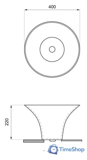 Умывальник Wellsee Crêpe de France 336705000 - Изображение №2 — Интернет-магазин Time-Shop