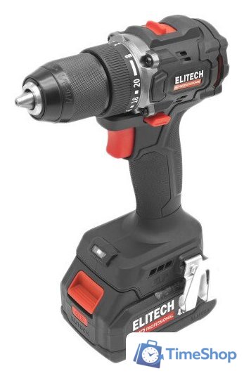 Дрель-шуруповерт ELITECH HD Professional CD 20SL2 E2201.040.02 (с 2-мя АКБ 4 Ач, кейс) - Изображение №1 — Интернет-магазин Time-Shop