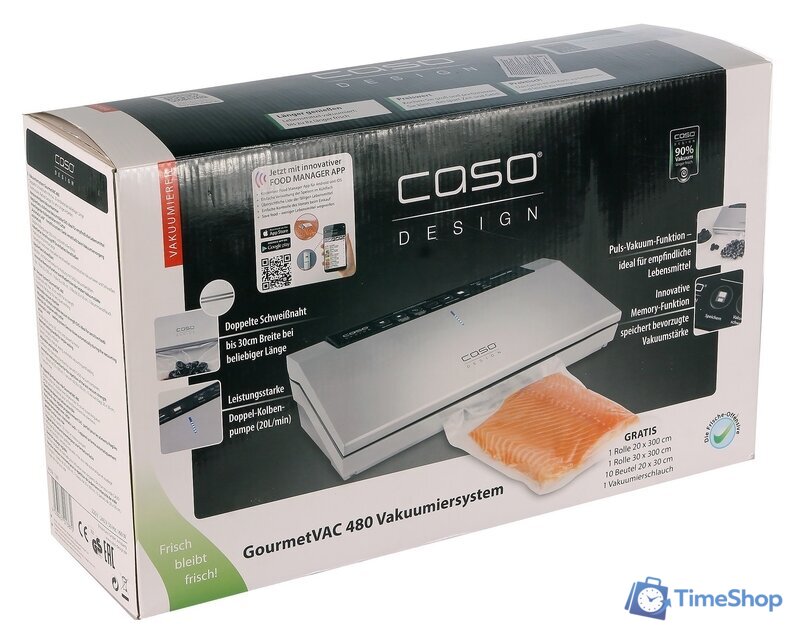 Вакуумный упаковщик CASO GourmetVAC 480 - Изображение №15 — Интернет-магазин Time-Shop