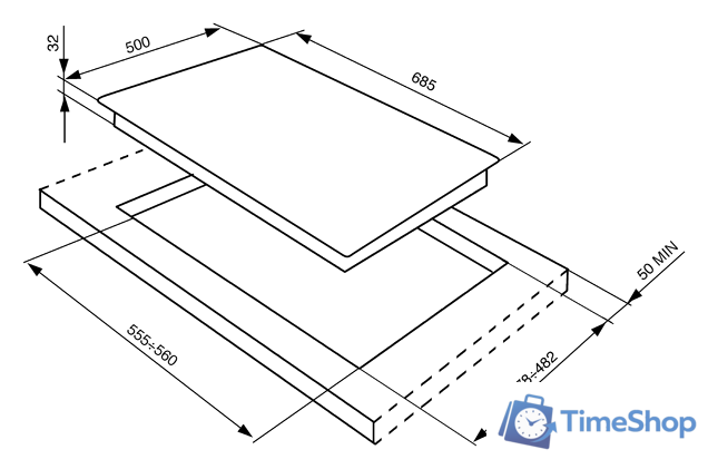 Варочная панель Smeg SR775PO - Изображение №5 — Интернет-магазин Time-Shop