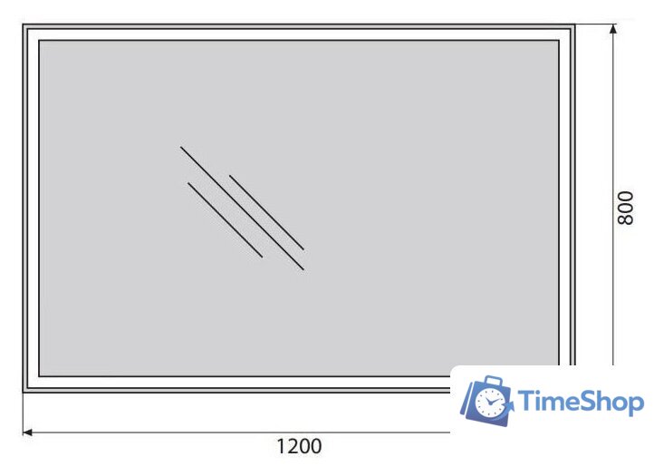  BelBagno Зеркало SPC-GRT-1200-800-LED-BTN - Изображение №3 — Интернет-магазин Time-Shop