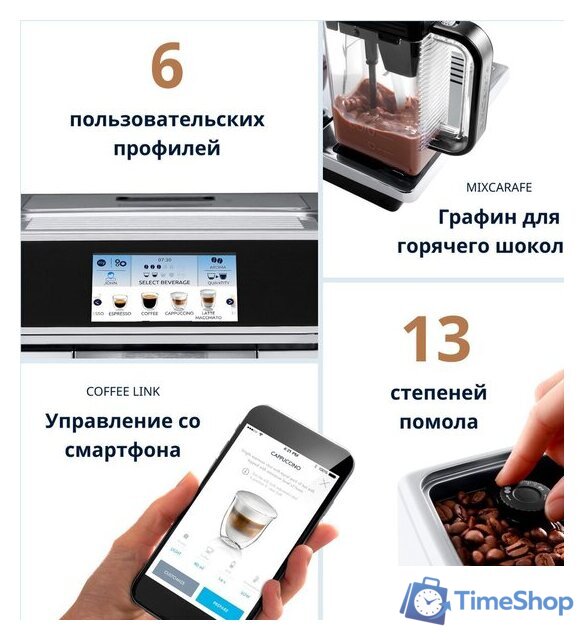 Кофемашина DeLonghi PrimaDonna Elite ECAM 650.75.MS - Изображение №9 — Интернет-магазин Time-Shop