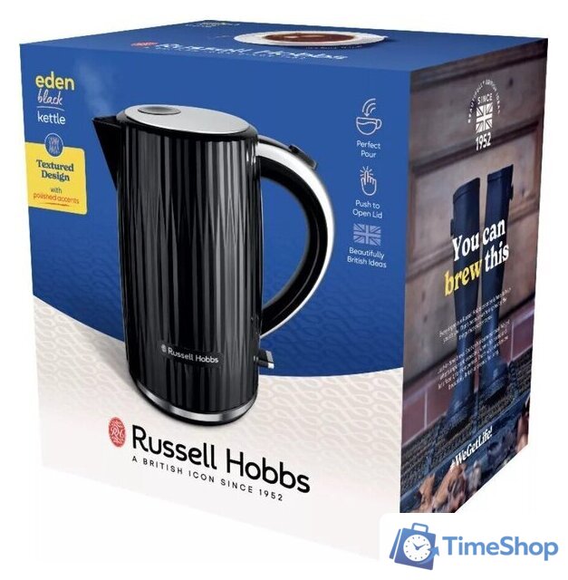 Электрический чайник Russell Hobbs Eden Kettle Black 27361-70 - Изображение №6 — Интернет-магазин Time-Shop